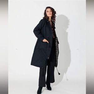 Cleobella davina quilted jacket black size small